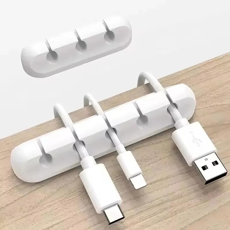 Desk Organizer - Silikon USB Kablo Düzenleyici, USB Şarj
