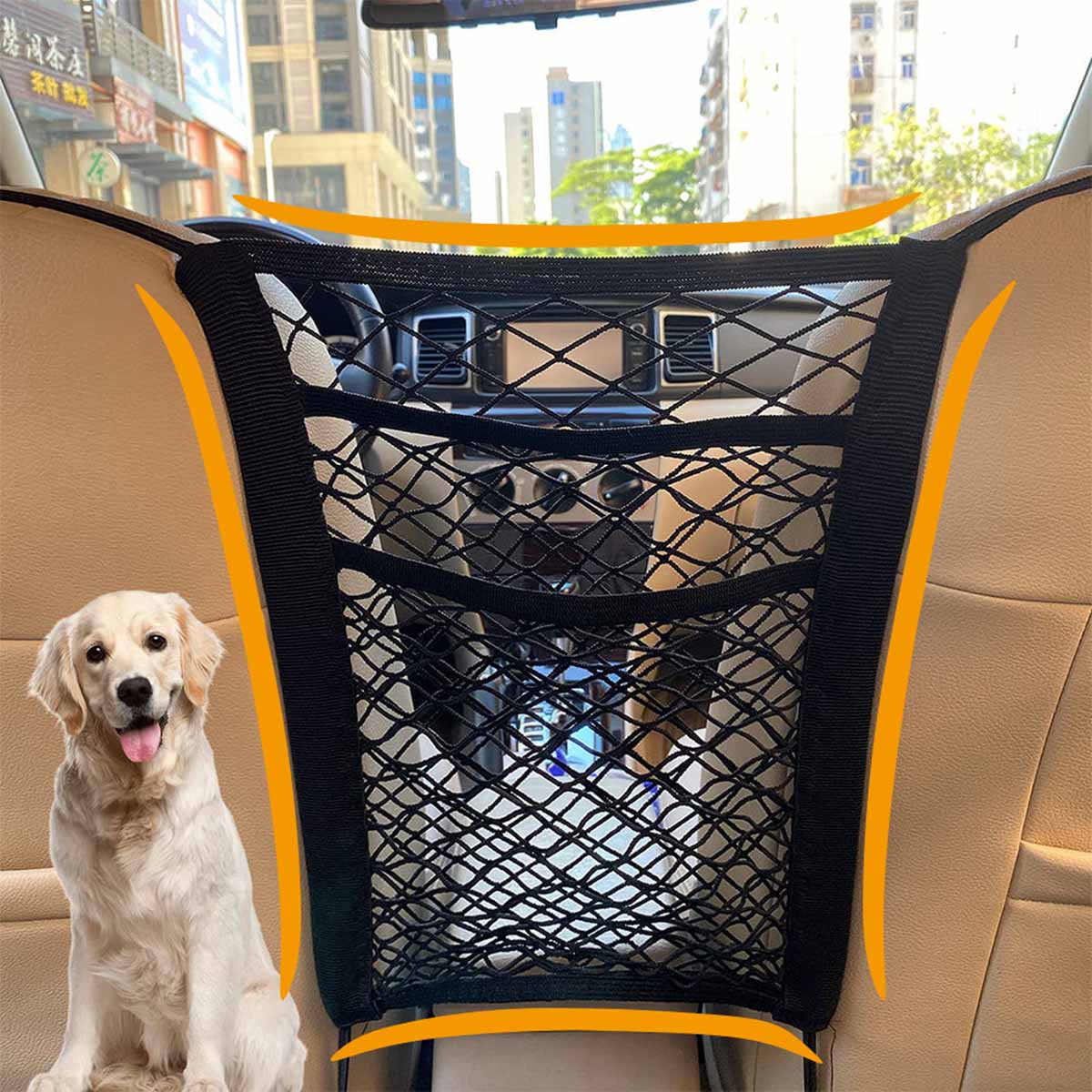 Partition Screen Divider - Pet Köpek Arka Koltuk Araba Çit