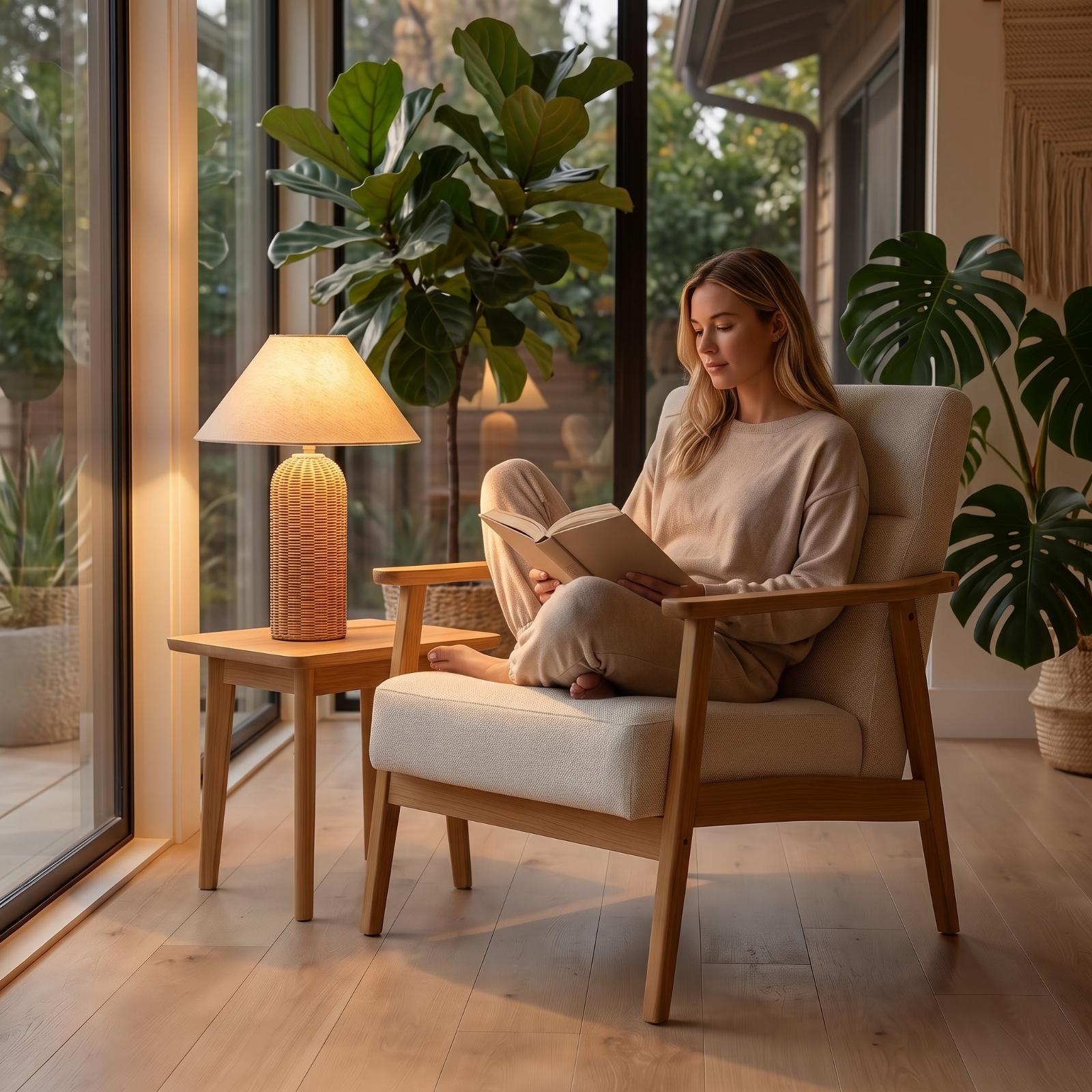 Yatak Başı Lambası Rattan Taba - Desk Lamp incelemesi ve fiyatı