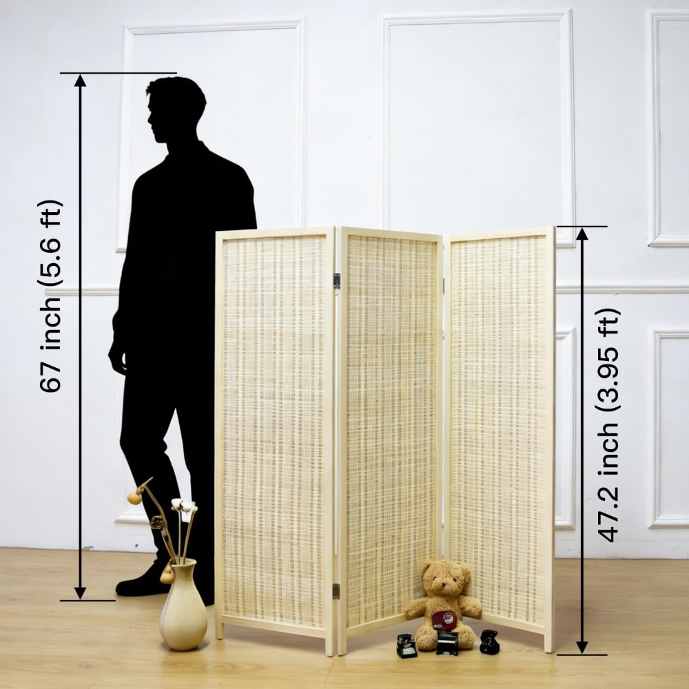 3 Panel Kısa Oda Bölme Perdesi - Partition Screen Divider incelemesi ve fiyatı