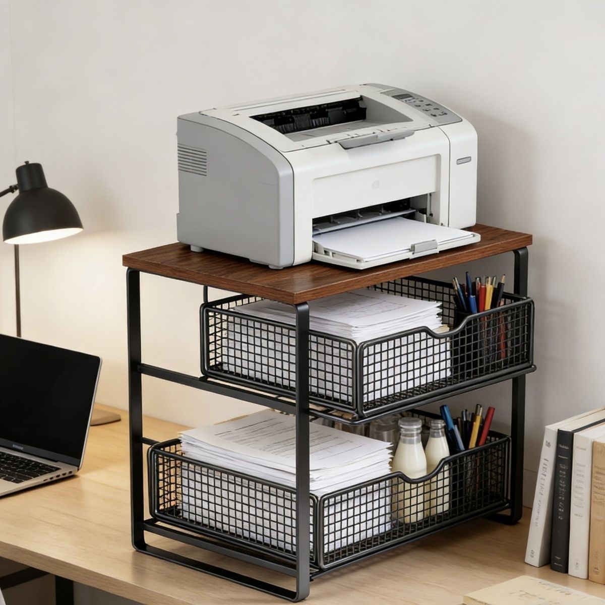 Modern Minimalist Çift Katmanl - Printer Stand incelemesi ve fiyatı