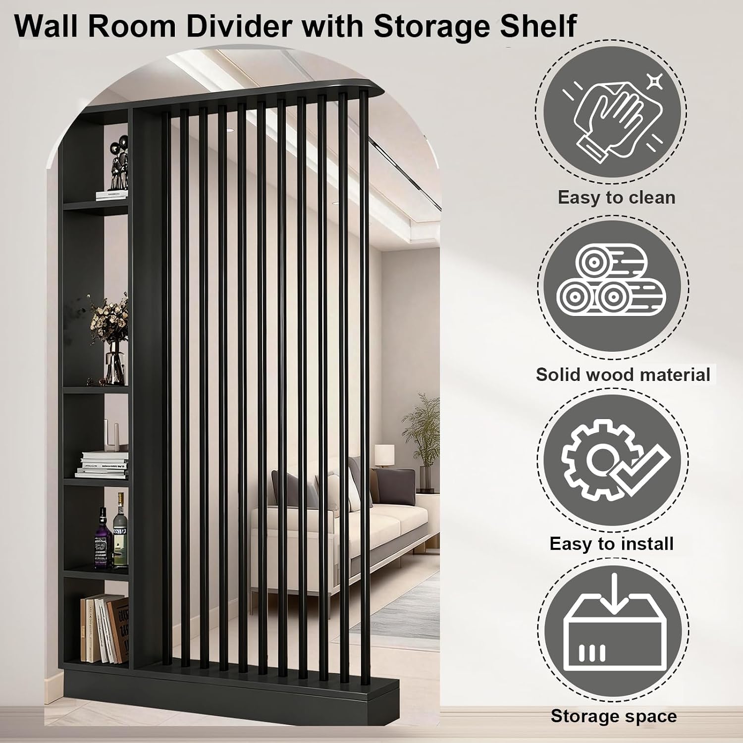 Yerden Tavana Oda Bölücü, Rafl - Partition Screen Divider incelemesi ve fiyatı