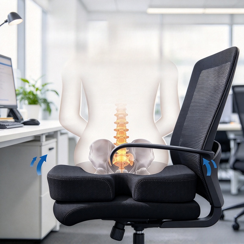 U Şeklinde Hafızalı Köpük Otur - Office Chair Cushion incelemesi ve fiyatı