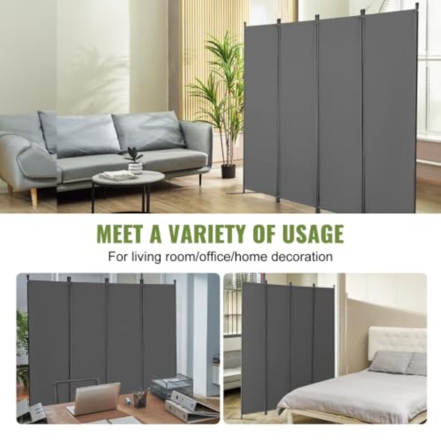 4 Panelli Kumaş Oda Bölücü Ofi - Partition Screen Divider incelemesi ve fiyatı